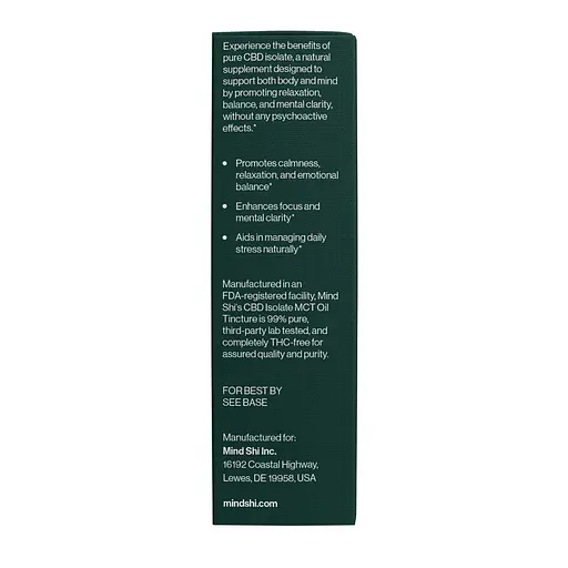 Изолят каннабидиола Mind Shi CBD Oil Isolate Strawberry 2000 мг 10 мл - фото 7