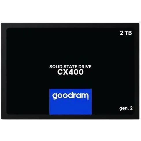 Твердотельный накопитель SSD 2Tb Goodram CX400 (Gen.2) SATA3 2.5" TLC 3D 550/500 МБ/с (SSDPR-CX400-02T-G2) - фото 1