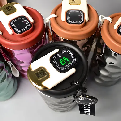 Термочашка для кави та чаю з дисплеєм температури 410 мл зелена (BC-0376) - фото 7