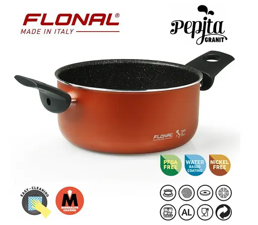 Кастрюля Flonal Pepita Granit 4,4л (PGFC22450) - фото 2