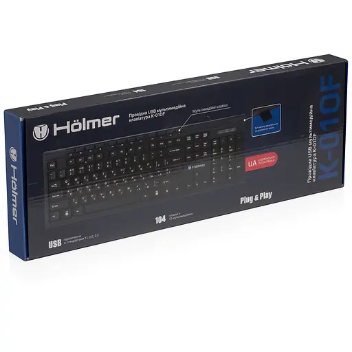 Клавіатура Hölmer дротова офісна мультимедійна (K-01OF) - фото 7