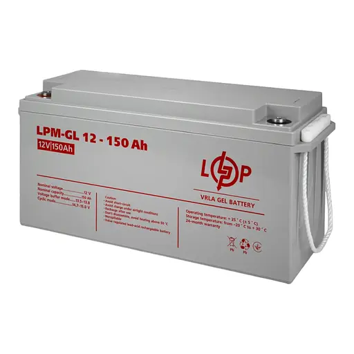 Аккумулятор гелевой LPM-GL 12V - 150 Ah - фото 1