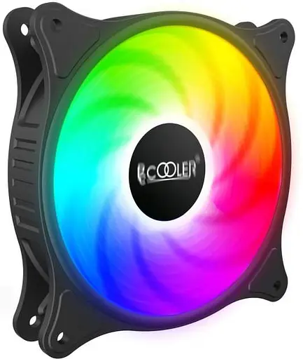 Вентилятор PcCooler Halo Dynamic Color Fan FX-120-3 Black (FX-120-3) - фото 1