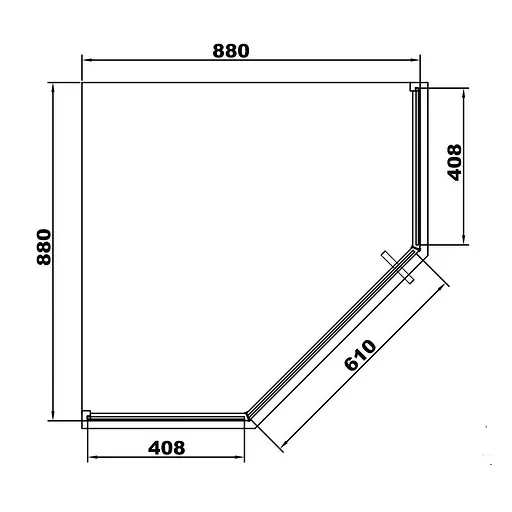 Душевая кабина Eger A Lany 90x90 пятиугольная с поддоном 599-552 - фото 5