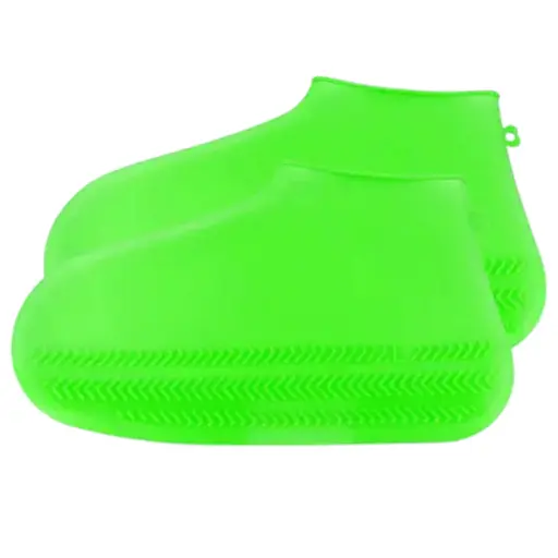 Багаторазові бахіли-чохли для взуття Kidigo силіконові від води та бруду S Green (kz234)
