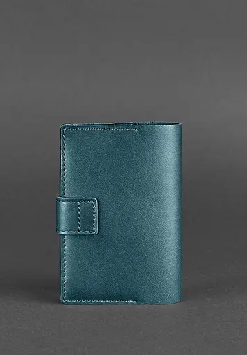 Кожаная обложка для паспорта 4.0 зеленая - фото 5