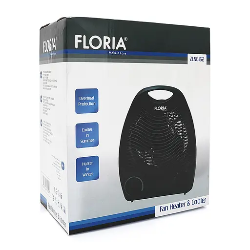 Тепловентилятор Floria ZLN-6152 2000Вт 3 режима 1000/2000Вт, Box - фото 2