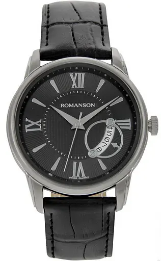 Часы Romanson TL3205MWH BK кварц.