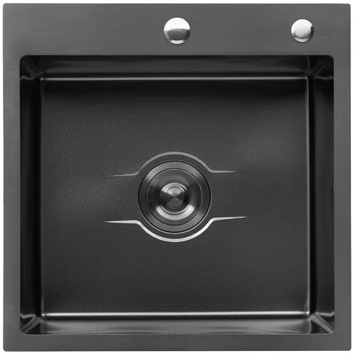 Кухонна мийка Kroner KRP Derby - 5050HM PVD (2,5/0,5 мм) (CV027240) - фото 1