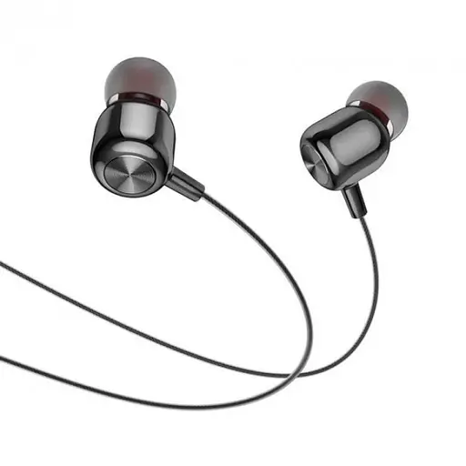 Навушники HOCO M87 String wired earphones with with microphone Gloomy Black - фото 3