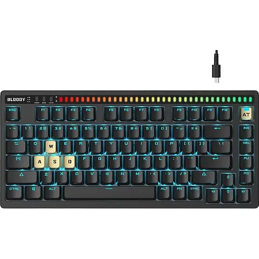 Клавиатура Bloody AT75 USB Black (AT75 (Black)) - фото 1