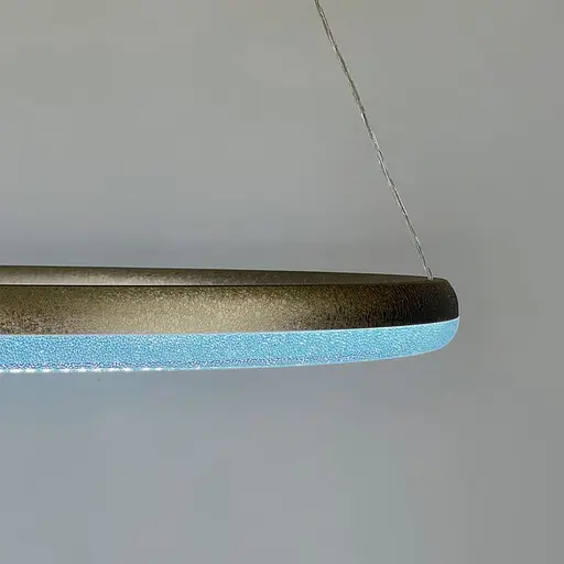 LED люстра подвесная в кольцевом корпусе Ø 83 см Line F | Ст. MJ342-800 Ice Flower Silver - фото 2