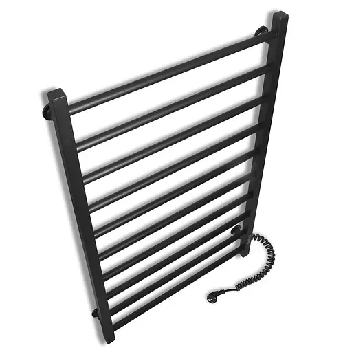 Электрический полотенцесушитель Laris Зебра Альфа ЧФЧ10 500x900 Э правый R3 73207630, Черный матовый, Правое, Электронный - фото 3