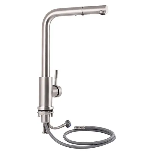 Смеситель для кухни с выдвижным изливом Lidz (NKS) 12 32 015FL-13 - фото 1