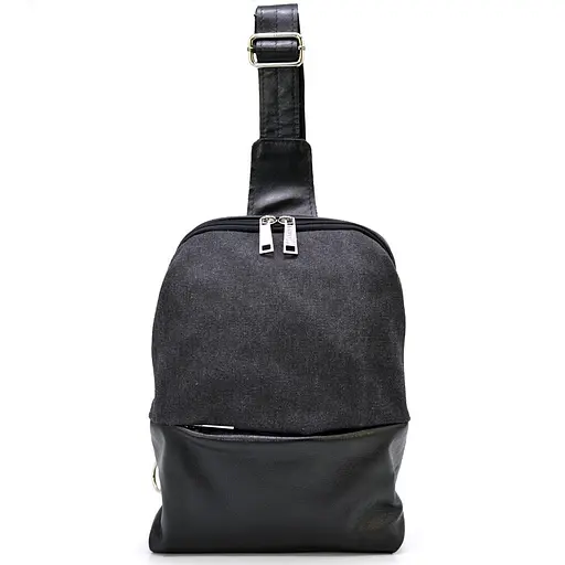 Кожаная сумка-слинг Tarwa 28х22х7 см sum0025568 - фото 7