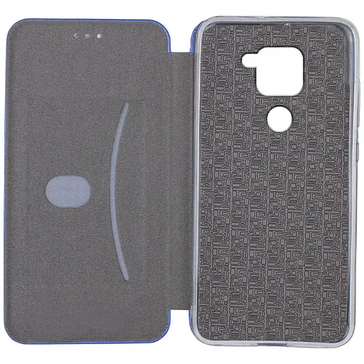 Кожаный чехол-книжка Classy для Xiaomi Redmi Note 9 / Redmi 10X Синий - фото 3