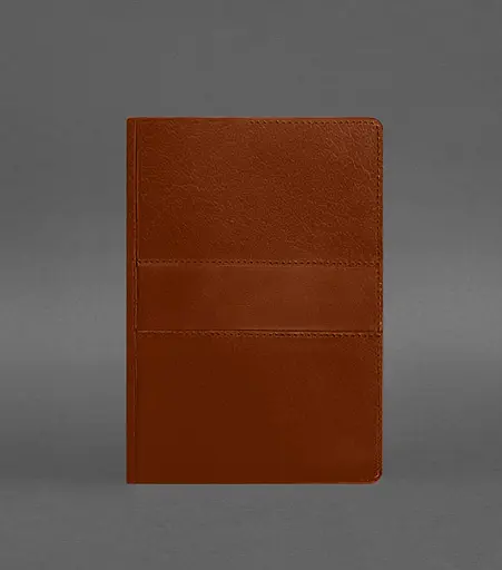 Кожаный блокнот А5 (софт-бук) 9.3 светло-коричневый Краст - фото 1