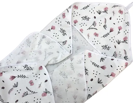 Байковое полотенце Moontime "Цветочная нежность" - фото 1