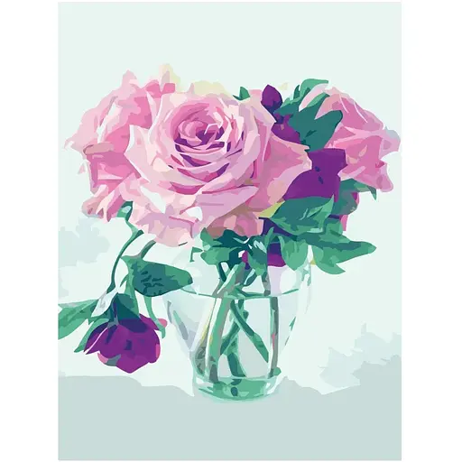 Полотно на картоне с контуром Rosa Start Натюрморт №35 30х40 хлопок акрил