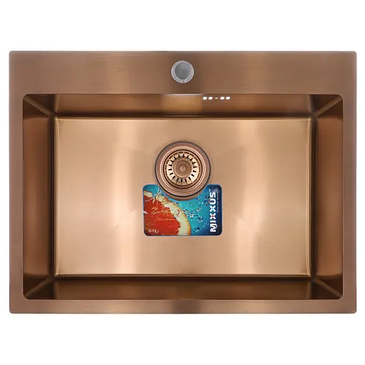 Набір кухонна мийка із змішувачем та дозатором Mixxus SET-6045-200x1.0-PVD MX0588, Бронза - фото 3
