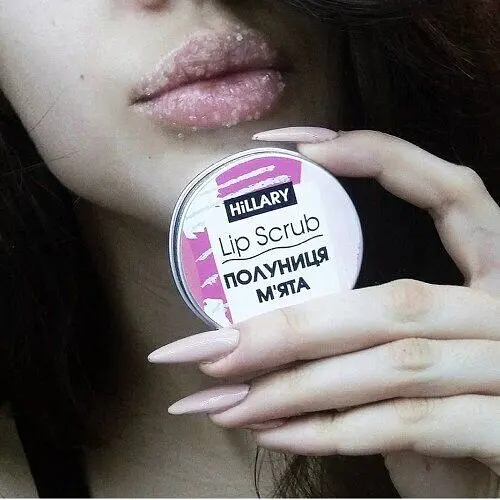 Скраб для губ Полуниця М'ята Lip Scrub Strawberry Mint Hillary 30 г - фото 4