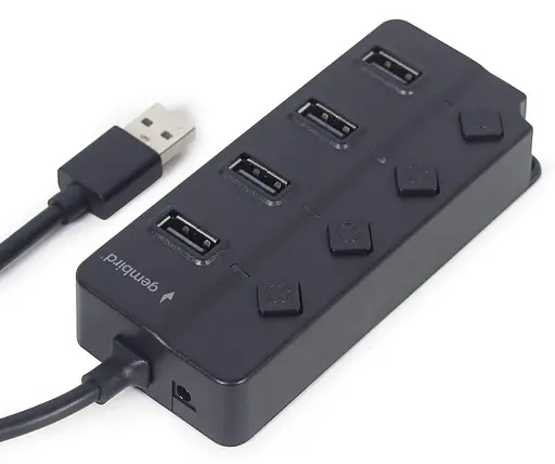 USB-хаб Gembird UHB-U2P4P-01 на 4 порта USB 2.0 (UHB-U2P4P-01) - фото 2
