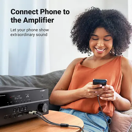 Аудіокабель UGREEN 3.5mm TRS to Dual 6.35mm TS Audio Cable 1m (Gray) - фото 10