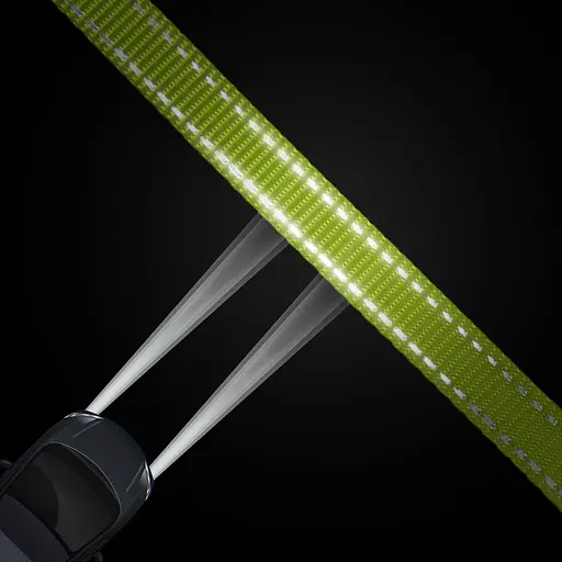 Повідець-спарка для собак рефлекторний Barksi Active (ширина 16 мм, довжина 80 см) салатовий - фото 3