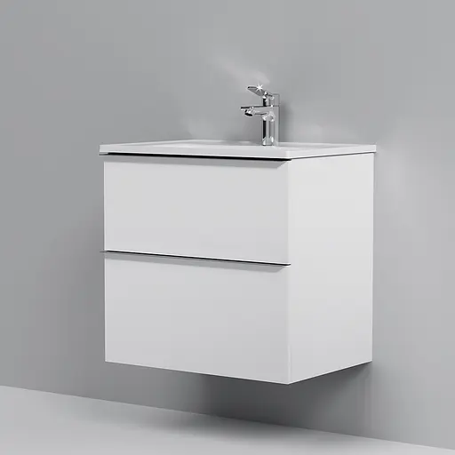 Тумба з умивальником AM.PM X-Joy S підвісна 65 см 2 ящики білий MTA-FHX0652WG-WCC0652WG Білий - фото 2