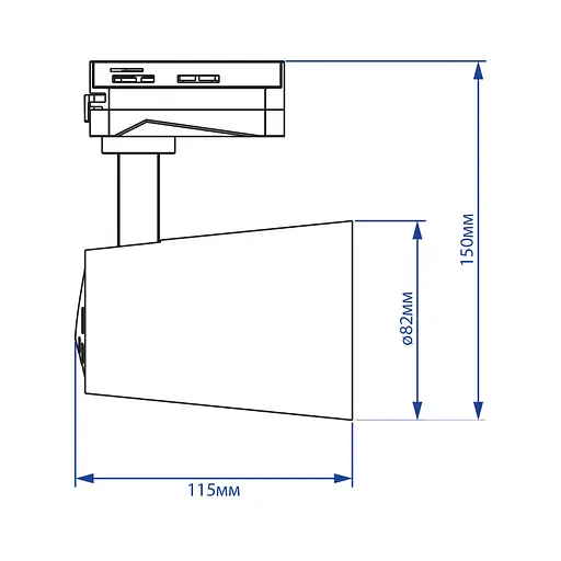 Светодиодный трековый светильник Feron AL100 20Вт 4000K белый - фото 2