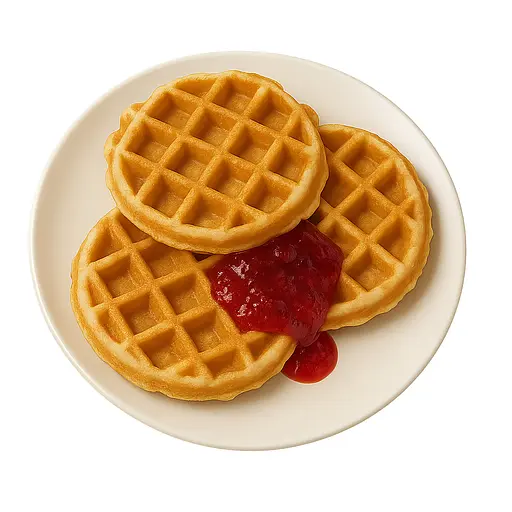 Форма алюминиевая круглая для выпечки толстых бельгийских венских вафлей (вафельница) со съемными ручками, RS Серый 87097 - фото 6