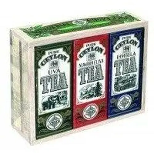 Набір чорного чаю Mlesna 3 види сезонного чаю з 3-х регіонів дерев'яна коробка 300 г - фото 1