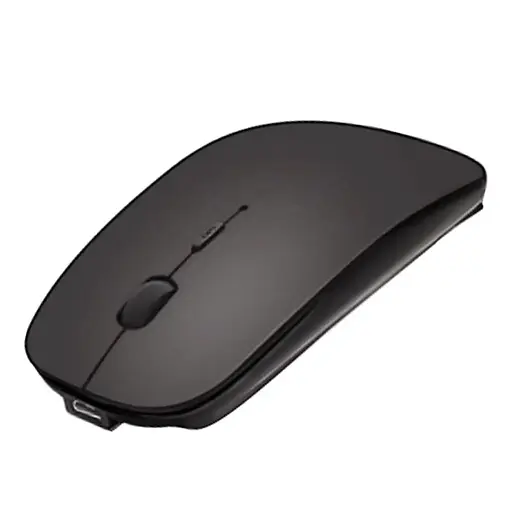 Компьютерная беспроводная аккумуляторная мышка 2.4 ГГц (черная) 