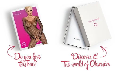 Сітчастий бодістокінг з довгим рукавом Obsessive Bodystocking N109 black чорний комбінезон S/M/L - фото 5