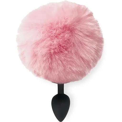 Силіконова анальна пробка М Art of Sex - silicone Bunny Tails Butt Plug Pink - фото 2