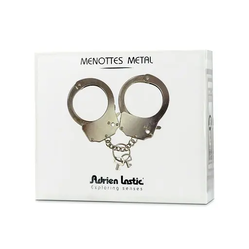 Наручники металлические Adrien Lastic Handcuffs Metallic (полицейские) - фото 4