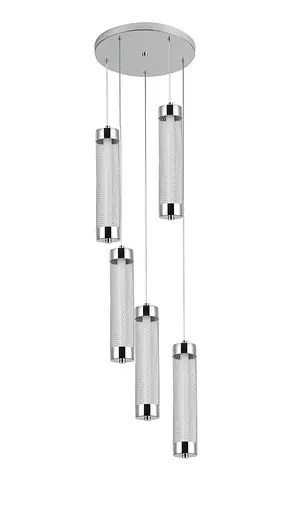 Підвісний світлодіодний світильник G 2664/5P 40W Хром - фото 2