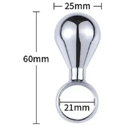 Сувенір-кільце анальна пробка SKN-MS38 (діаметр 2,5 см) - фото 2