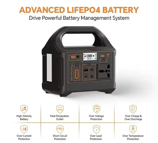 Портативная электростанция 200 Вт - аккумулятор LiFePO4, с функцией ИБП, розеткой 220 В, быстрой зарядкой PD - фото 8