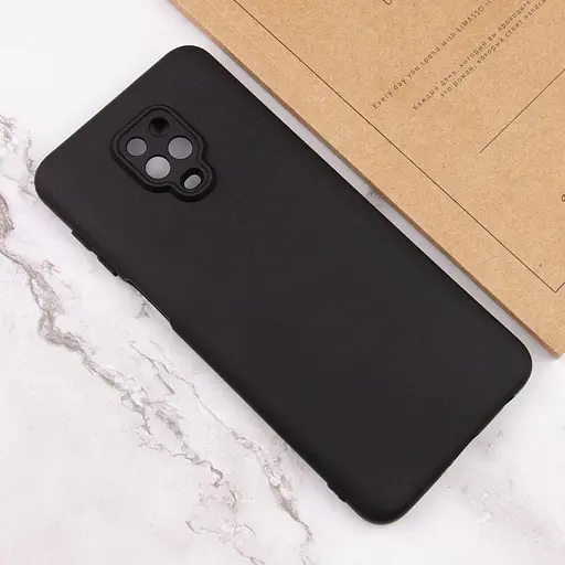 Чохол TPU GETMAN Liquid Silk Full Camera для Xiaomi Redmi Note 9s / Note 9 Pro / Note 9 Pro Max Чорний / Black - фото 4