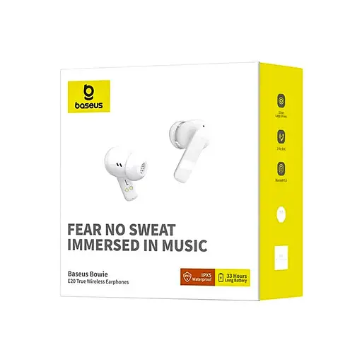 Бездротові TWS навушники Baseus Bowie E20 (A00069700) Stellar White - фото 6