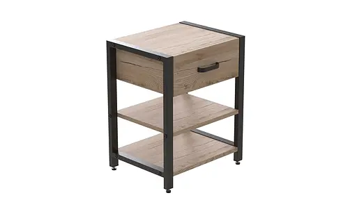 Тумба универсальная Вивьен 1/2 50x41x40 черный ДСП Дуб Сан-Марино 16мм FRD-104122 - фото 6