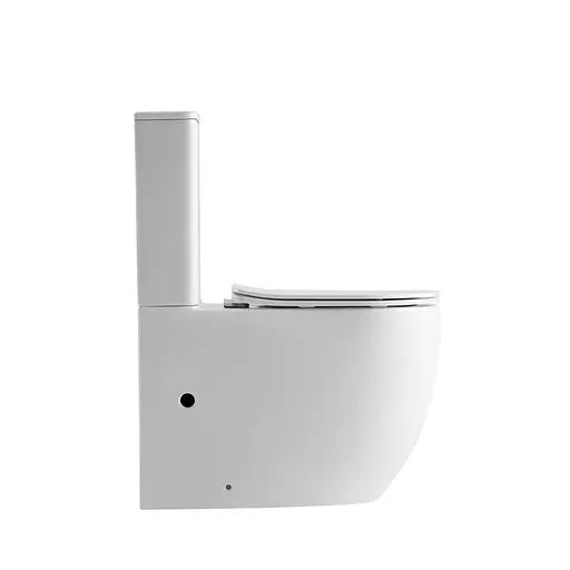 Унитаз напольный Qtap Robin New Ultra Quiet безободковый с сиденьем Soft-Close White QT13226083AW, Белый - фото 4