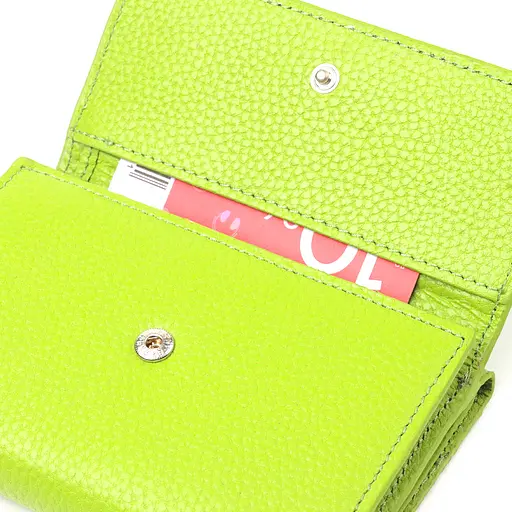 Женский кожаный кошелек Canpellini 12х8.7х1.5 см acs0025107 - фото 3