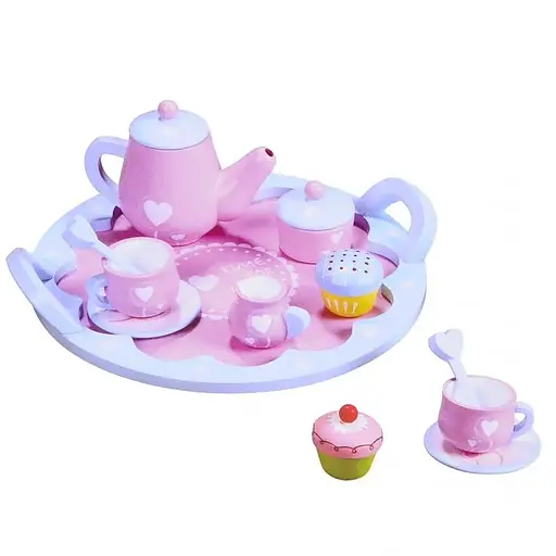 Игровой набор деревянный чайный сервиз IM413.