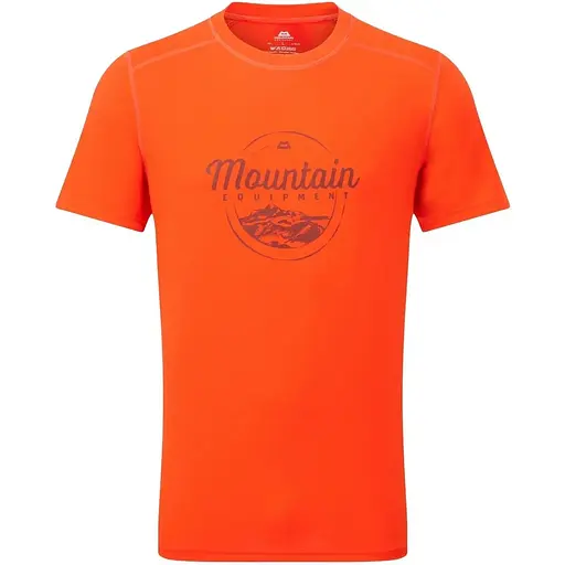 Футболка Mountain Equipment Headpoint Script Mens Tee Cardinal Orange S (1053-ME-006627.1252.S)