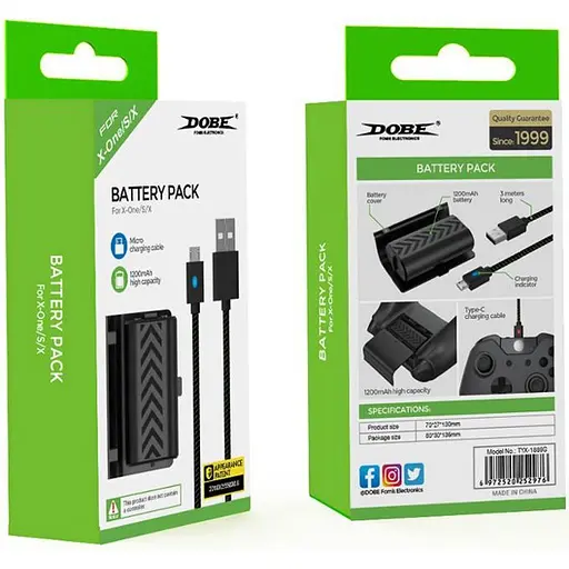 Аккумулятор + USB Dobe Battery Pack для геймпада Xbox One/Series X/S [111488] - фото 5