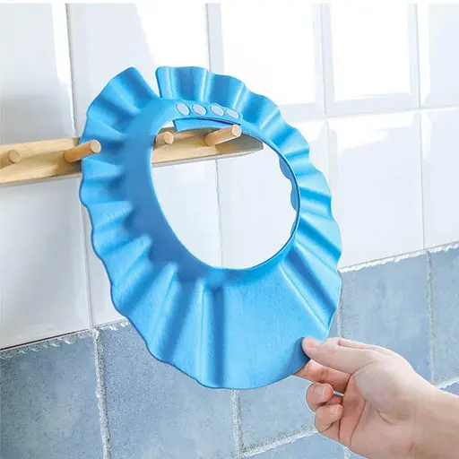 Козирок для миття голови дитячий LVR 032 захисна шапочка для купання дитини Blue (19007) - фото 3