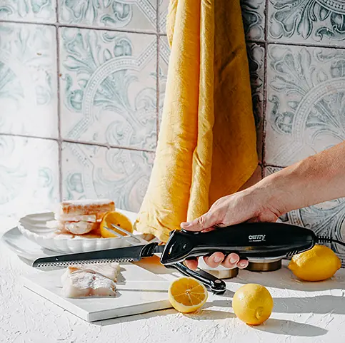 Електричний ніж Camry CR 4513 з лезами з нержавіючої сталі - фото 7