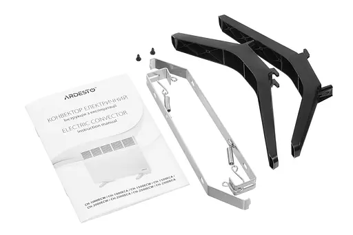 ARDESTO Конвектор електричний CH-2000MCA 2000 Вт 20 м2 закритий нагрів. елемент IP24 мех. керування антрацит матовий - фото 2